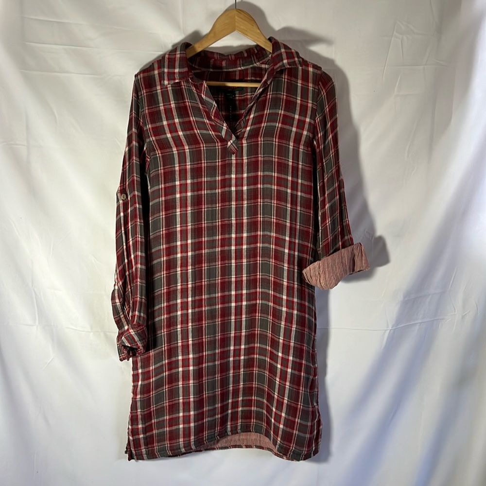 Flyshacker Clothing Co. Flannel Shirtdress size Small